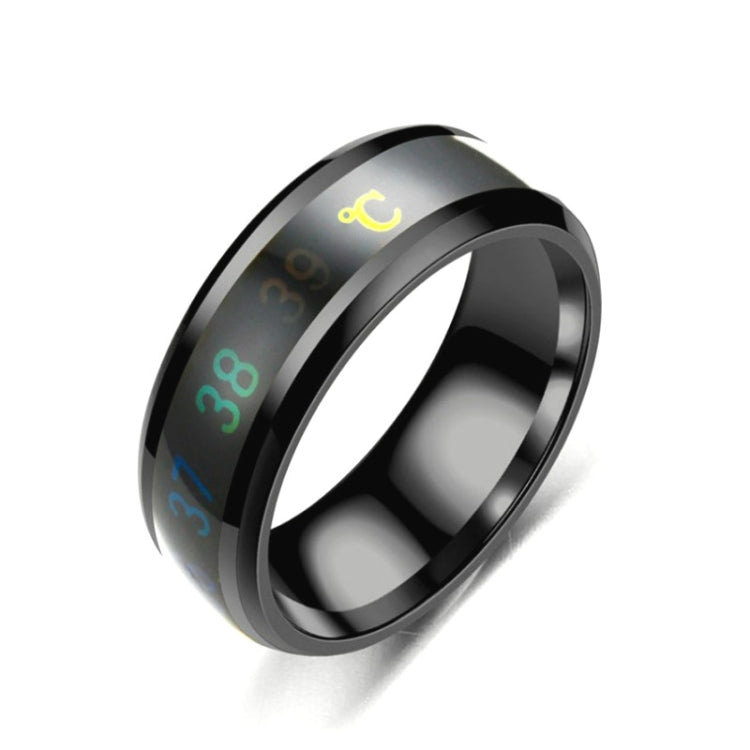 Smart Temperature Ring Stainless Steel Personalized Temperature Display Couple Ring