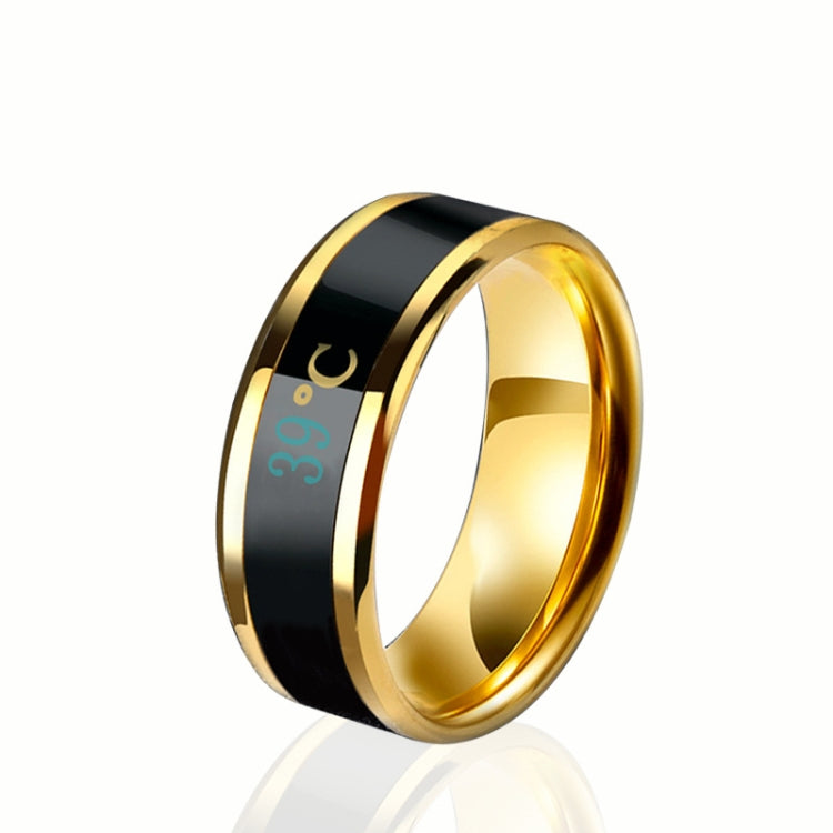 Smart Temperature Ring Stainless Steel Personalized Temperature Display Couple Ring