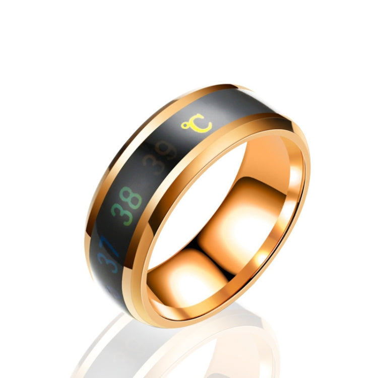 Smart Temperature Ring Stainless Steel Personalized Temperature Display Couple Ring