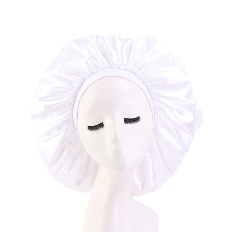 3 PCS TJM-405A Large Satin Round Hat Stretch Wide Brim Night Hat Chemotherapy Hat