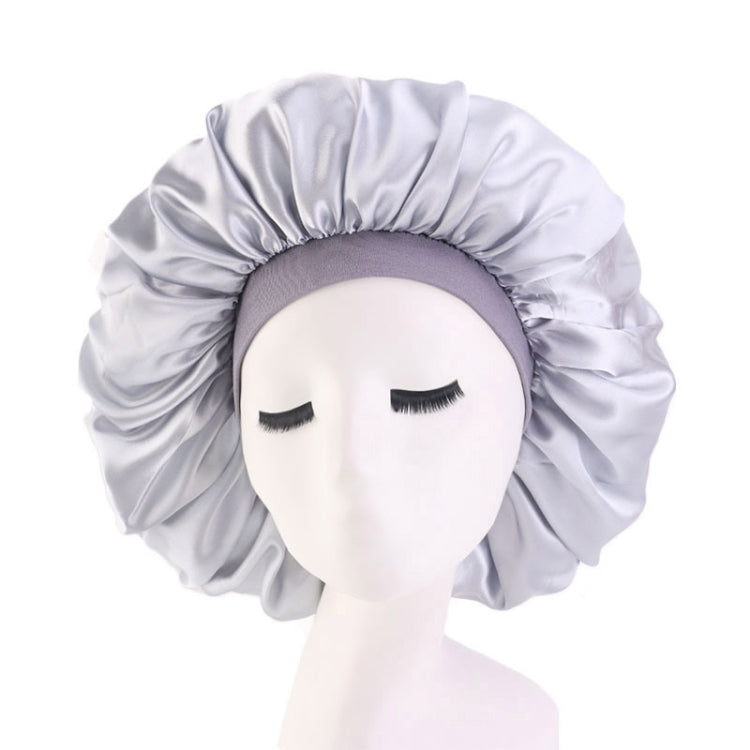3 PCS TJM-405A Large Satin Round Hat Stretch Wide Brim Night Hat Chemotherapy Hat