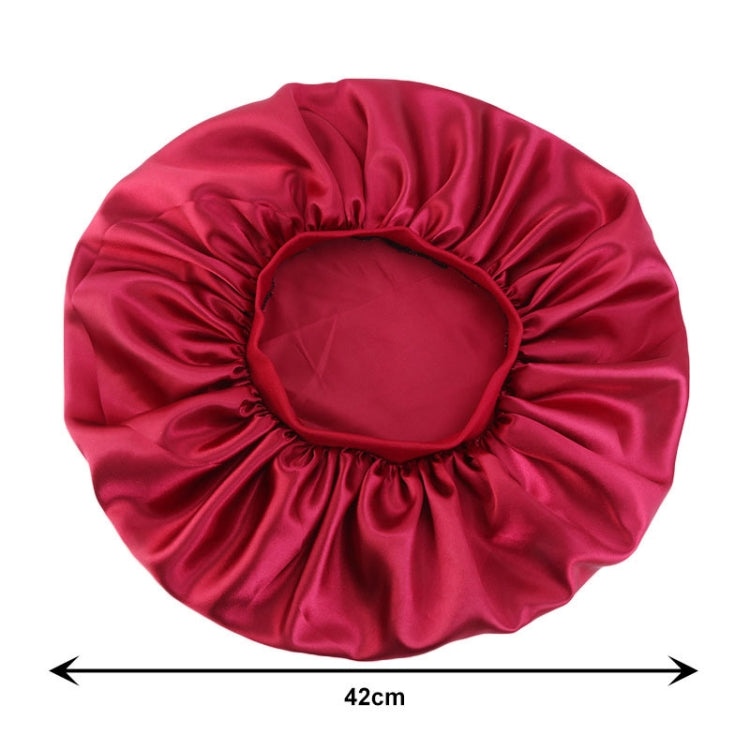 3 PCS TJM-405A Large Satin Round Hat Stretch Wide Brim Night Hat Chemotherapy Hat