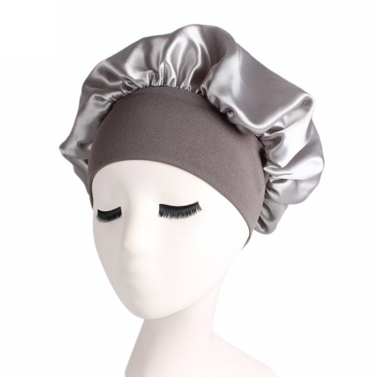 2 PCS TJM-301 Night Cap With Wide Brim And Elasticity Headband Ladies Chemotherapy Cap Hair Care Hat
