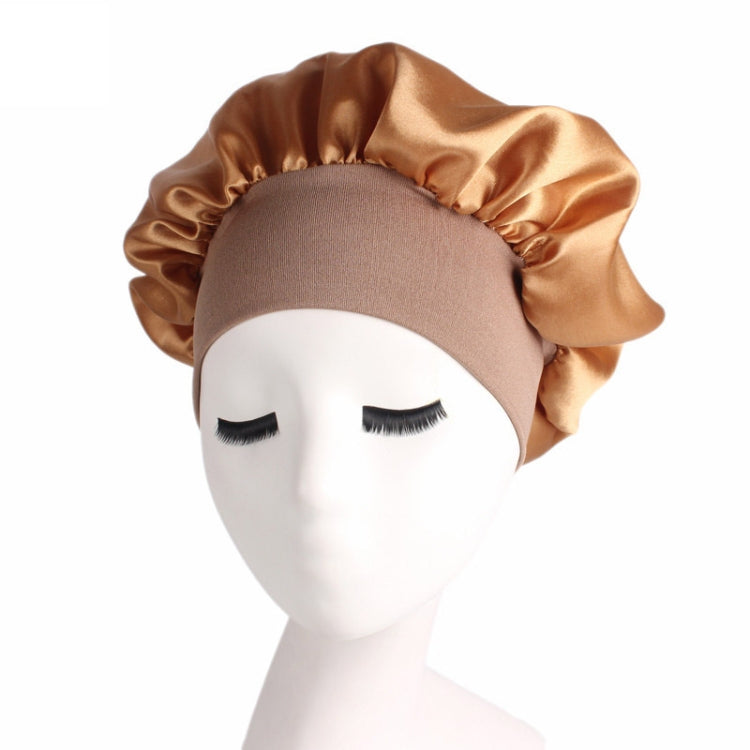 2 PCS TJM-301 Night Cap With Wide Brim And Elasticity Headband Ladies Chemotherapy Cap Hair Care Hat