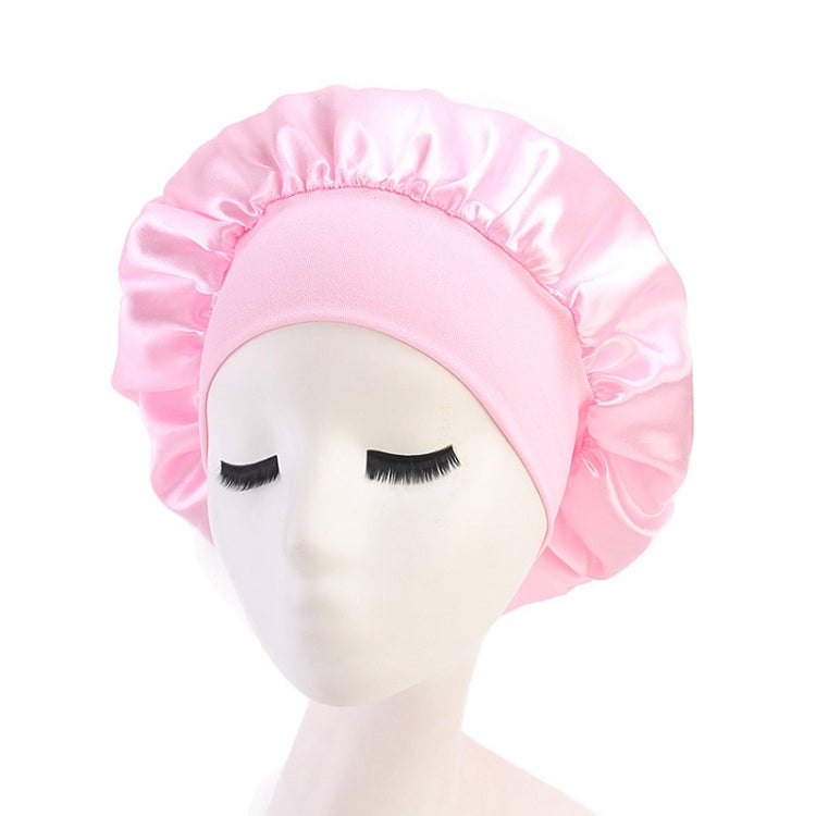 2 PCS TJM-301 Night Cap With Wide Brim And Elasticity Headband Ladies Chemotherapy Cap Hair Care Hat