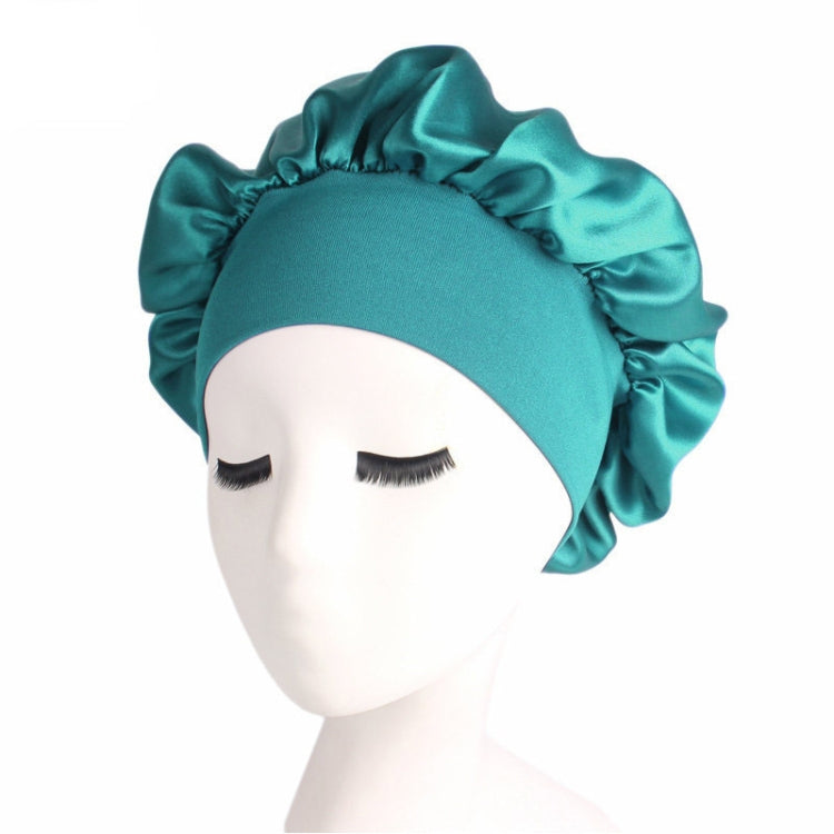 2 PCS TJM-301 Night Cap With Wide Brim And Elasticity Headband Ladies Chemotherapy Cap Hair Care Hat