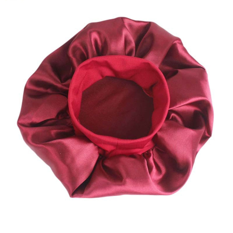 2 PCS TJM-301 Night Cap With Wide Brim And Elasticity Headband Ladies Chemotherapy Cap Hair Care Hat