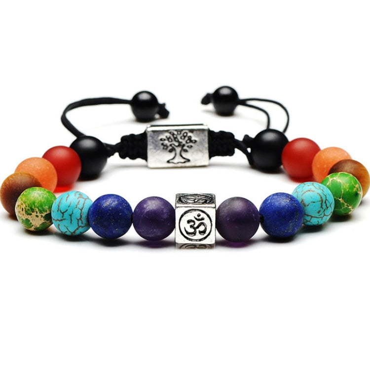 Tree of Life Multicolor Beads Stones Weave Yoga Rope Bracelets
