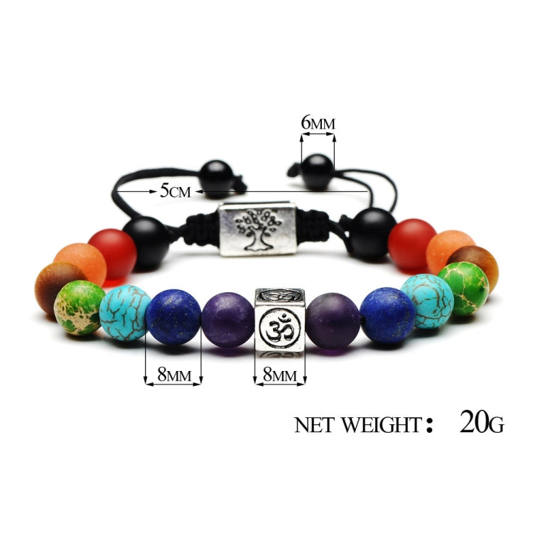 Tree of Life Multicolor Beads Stones Weave Yoga Rope Bracelets