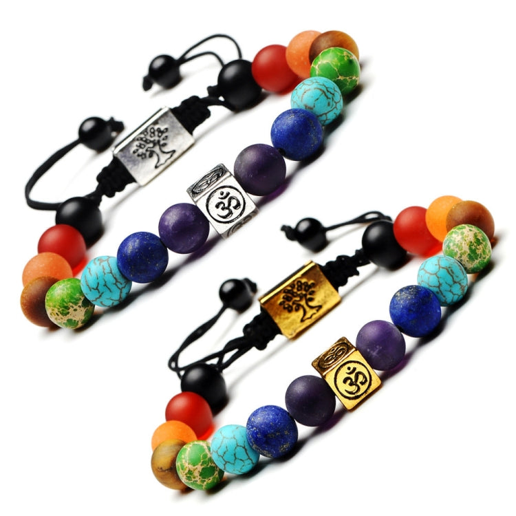 Tree of Life Multicolor Beads Stones Weave Yoga Rope Bracelets