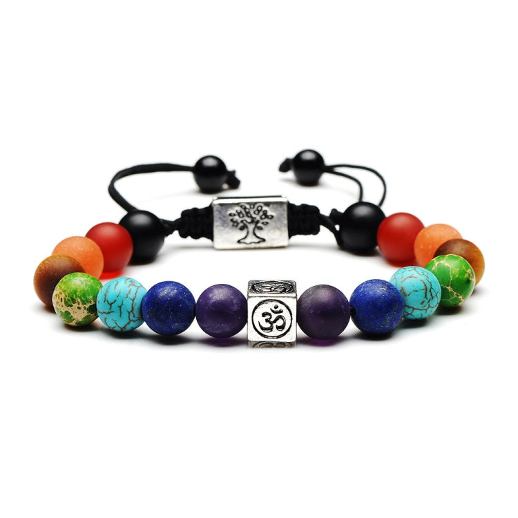 Tree of Life Multicolor Beads Stones Weave Yoga Rope Bracelets