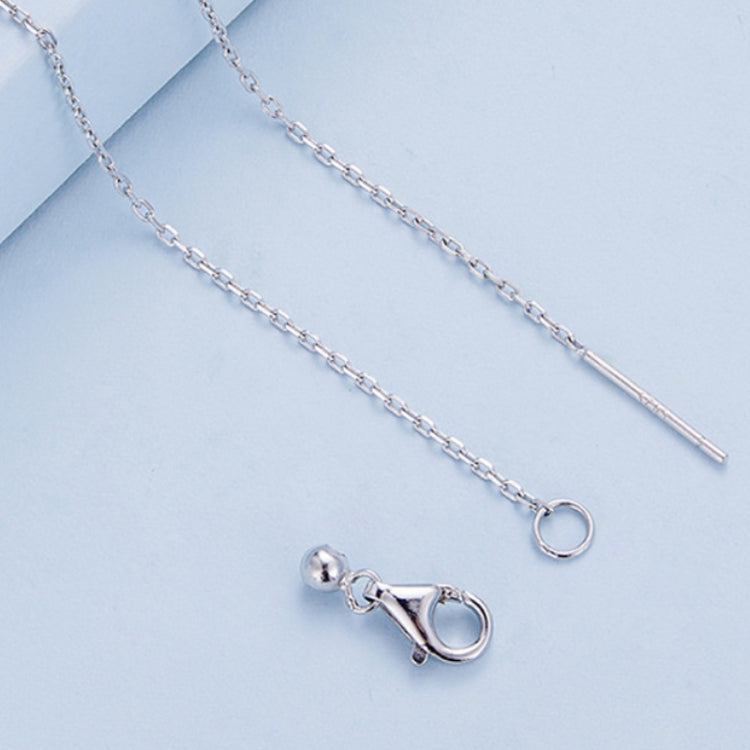 Sterling Silver S925 Vibrant Wings White Gold Plated Zircon Necklace