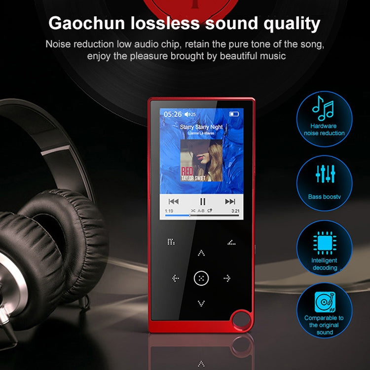 2.4 inch Touch-Button MP4 / MP3 Lossless Music Player, Support E-Book / Alarm Clock / Timer Shutdown, 4GB without Bluetooth, 8GB without Bluetooth, 16GB without Bluetooth, 4GB Bluetooth Version, 8GB Bluetooth Version, 16GB Bluetooth Version