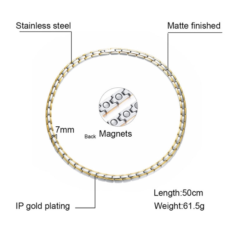 CNC-007 Magnetic Titanium Steel Necklace Jewelry