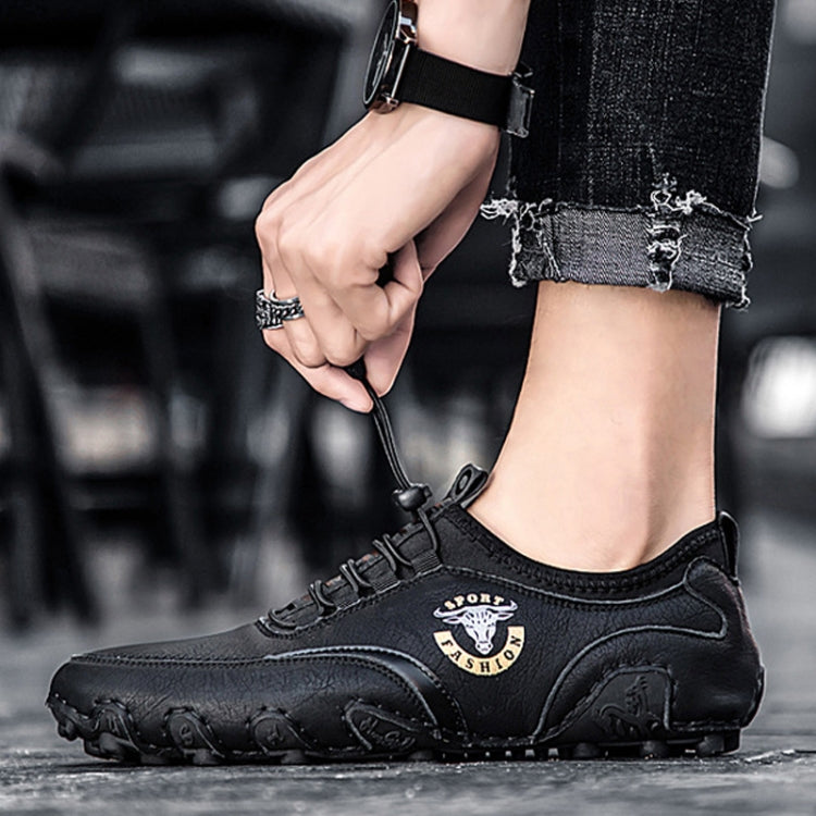 Spring And Summer Men Casual Octopus Peas Lazy Shoes Breathable Leather Shoes