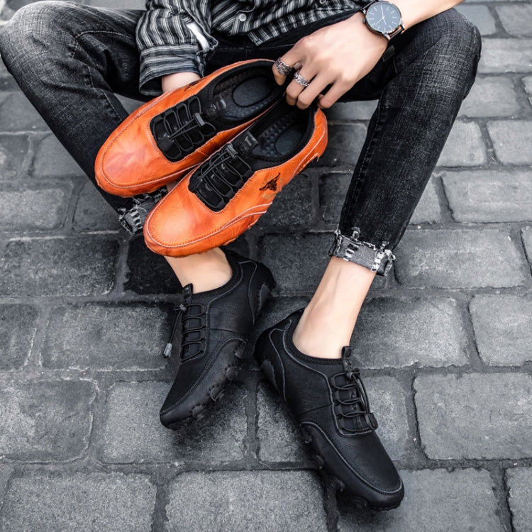 Spring And Summer Men Casual Octopus Peas Lazy Shoes Breathable Leather Shoes