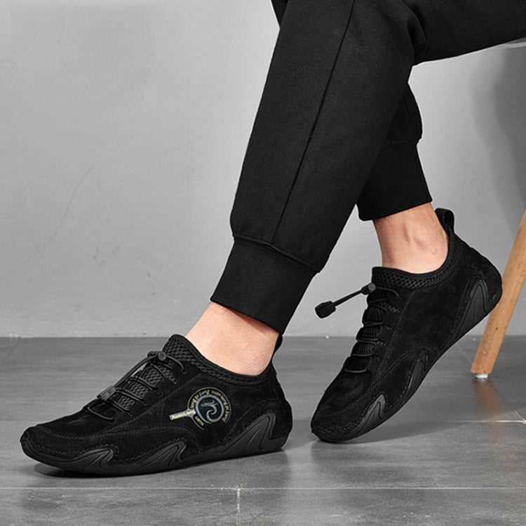 Spring And Summer Men Casual Breathable Peas Shoes Leather Pigskin Lazy Sneakers, 38, 39, 40, 41, 42, 43, 44, 45, 46, 47, 48