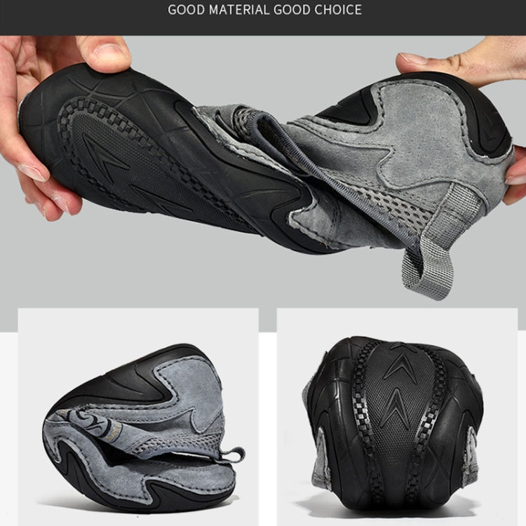 Spring And Summer Men Casual Breathable Peas Shoes Leather Pigskin Lazy Sneakers