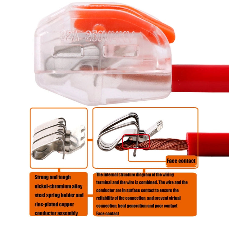 10 PCS VSE-415W Wire Connector Transparent Terminal, VSE-415W