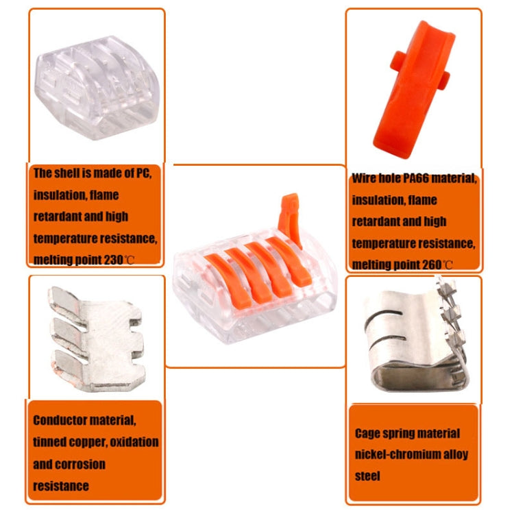 10 PCS VSE-415W Wire Connector Transparent Terminal, VSE-415W