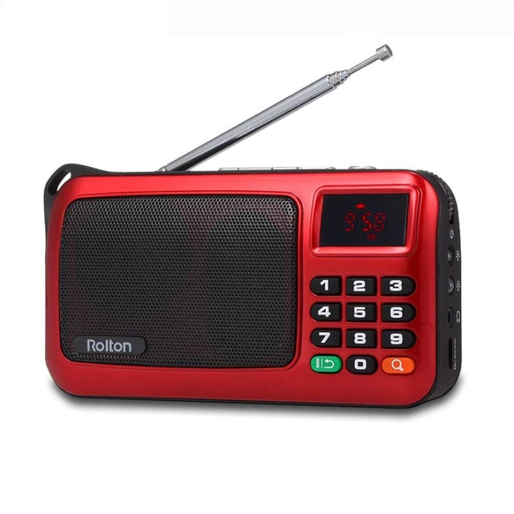 Rolton W405 Portable Mini FM Radio TF Card USB Receiver Music Player with LED Display