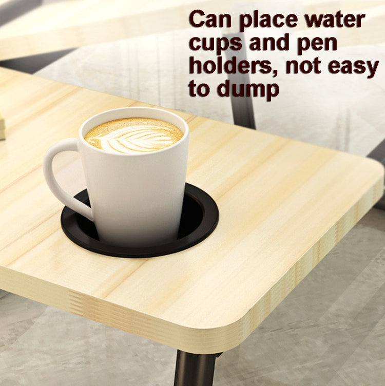 Bed Four-Speed Lifting Table Folding Laptop Desk  Adjustable Dormitory Lazy Table with Cup Holder