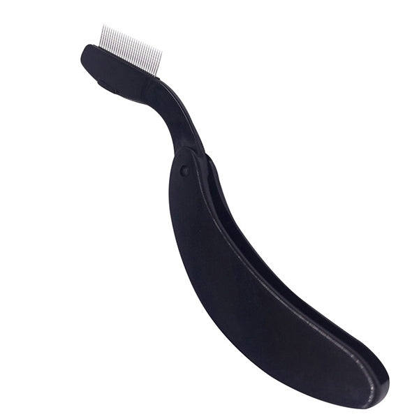 New Folding Eyelash Comb Lash Separator Mascara Lift Curl Metal Brush Makeup Tool