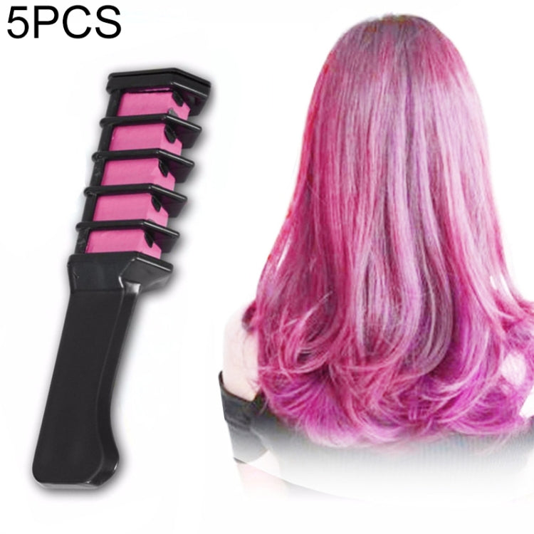 5 PCS Professional 6 Colors Mini Disposable Personal Salon Temporary Hair Dye Comb Crayons Hair Dyeing Tool