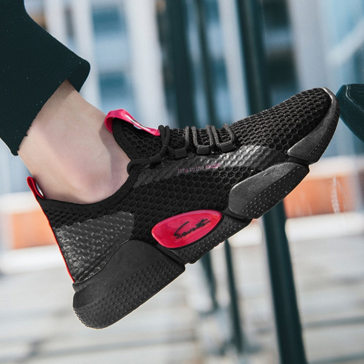 Spring Breathable Running Shoes Couple Models Student Casual Shoes Flying Woven Sports Shoes