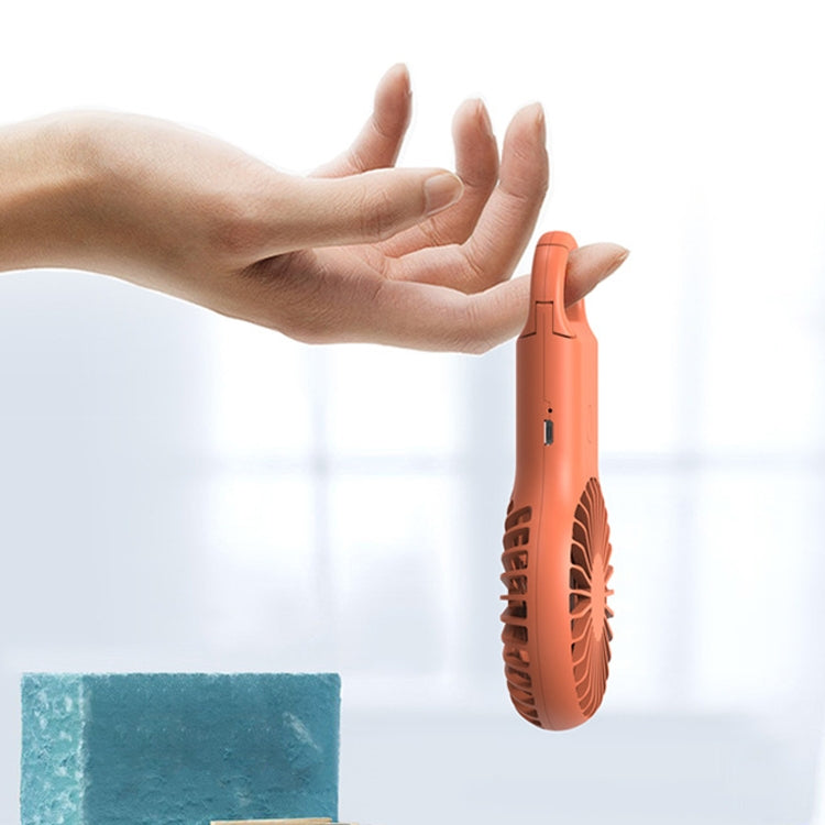 Handheld Pocket Mini Small Fan Portable Charging Outdoor USB Fan With 7 Color Light