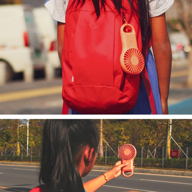 Handheld Pocket Mini Small Fan Portable Charging Outdoor USB Fan With 7 Color Light