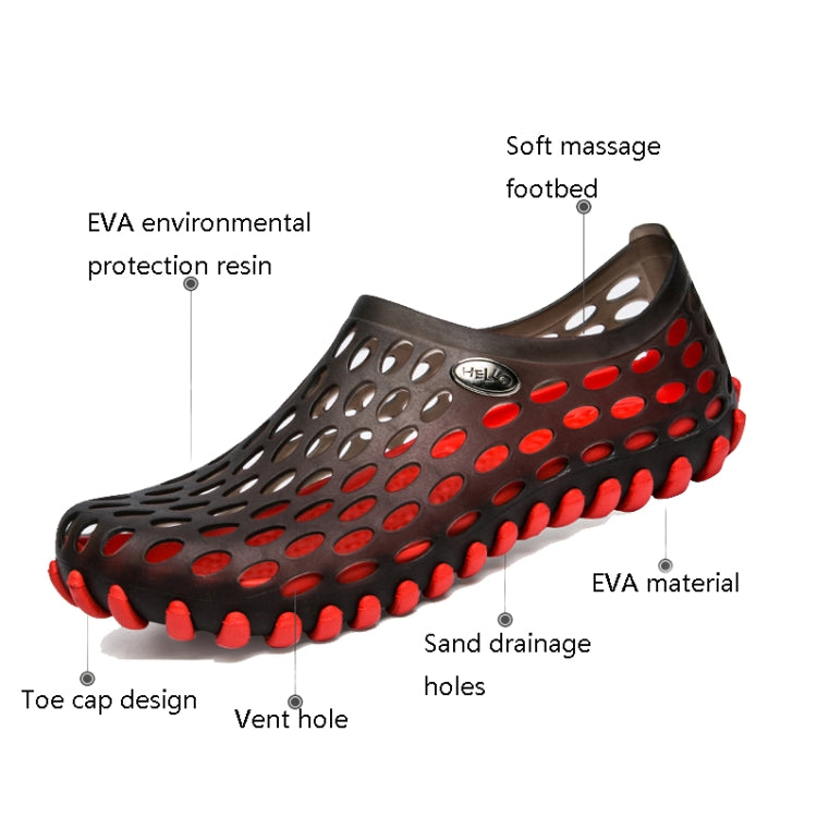 PVC + EVA Material Wading Beach Shoes Couple Breathable Slippers, 36, 37, 38, 39, 40, 41, 42, 43, 44, 45