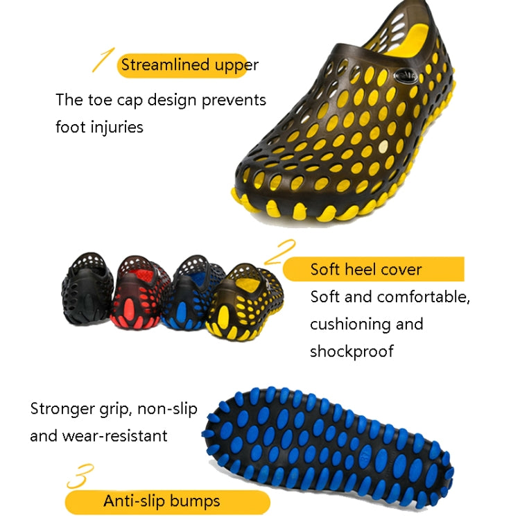 PVC + EVA Material Wading Beach Shoes Couple Breathable Slippers, 36, 37, 38, 39, 40, 41, 42, 43, 44, 45