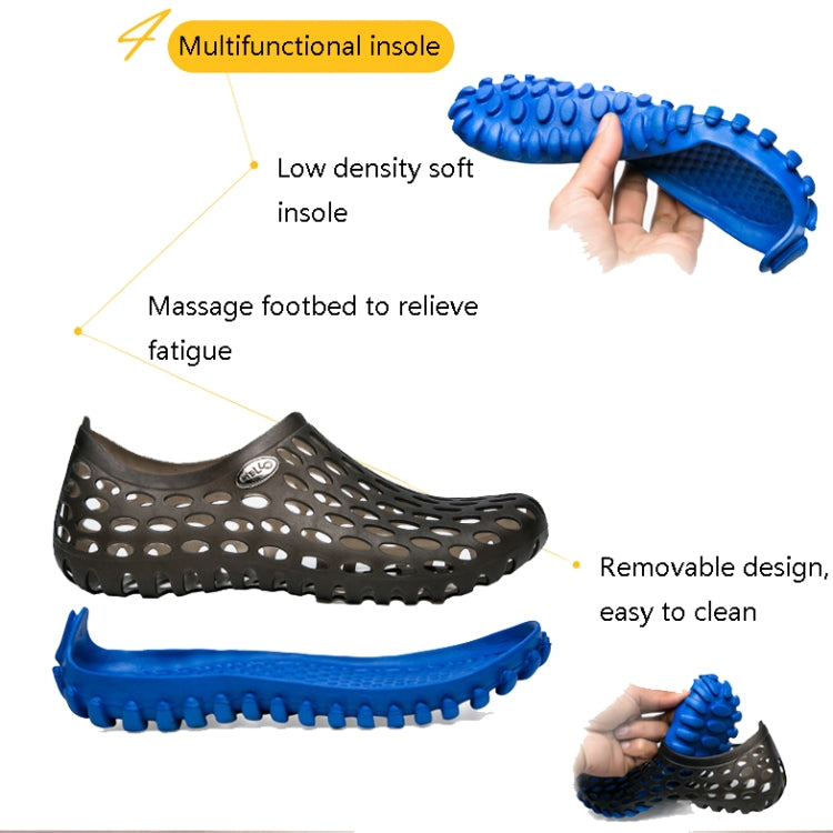 PVC + EVA Material Wading Beach Shoes Couple Breathable Slippers, 36, 37, 38, 39, 40, 41, 42, 43, 44, 45