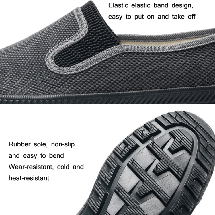 LuTai  Men Labour Protection Work Shoes Farmland Harvesting Wear-Resistant Rubber Sole Shoes