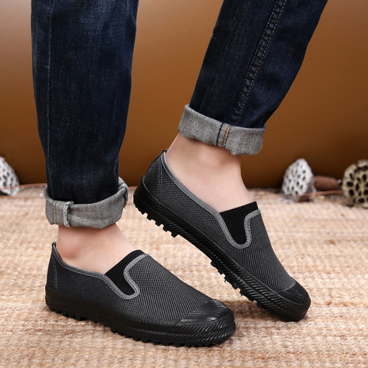 LuTai  Men Labour Protection Work Shoes Farmland Harvesting Wear-Resistant Rubber Sole Shoes