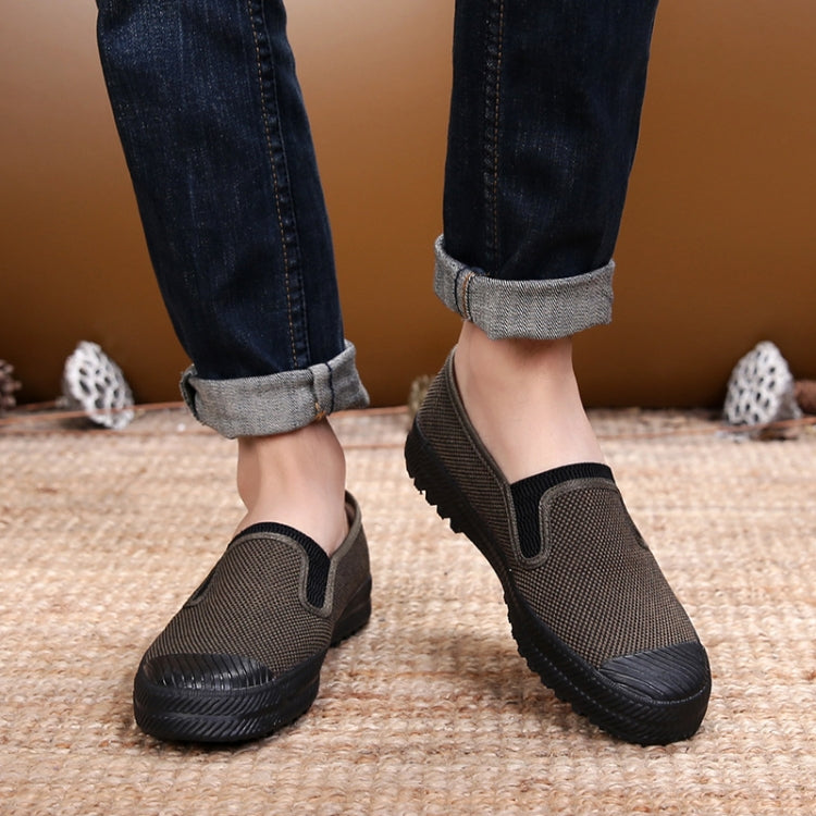 LuTai  Men Labour Protection Work Shoes Farmland Harvesting Wear-Resistant Rubber Sole Shoes