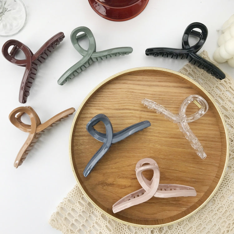 Resin Material Spring Hair Clip, Colour: 25 Yellow Net Yarn, 2 Green, 3 Light Coffee, 4 Creamy-white, 5 Dark Gray, 6 Pink, 7 Chestnut, 20 Black Net Yarn, 21 Pink Net Yarn, 22 Lake Blue Net Yarn, 23 Light Purple Net Yarn