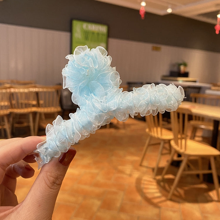 Resin Material Spring Hair Clip, Colour: 25 Yellow Net Yarn, 2 Green, 3 Light Coffee, 4 Creamy-white, 5 Dark Gray, 6 Pink, 7 Chestnut, 20 Black Net Yarn, 21 Pink Net Yarn, 22 Lake Blue Net Yarn, 23 Light Purple Net Yarn