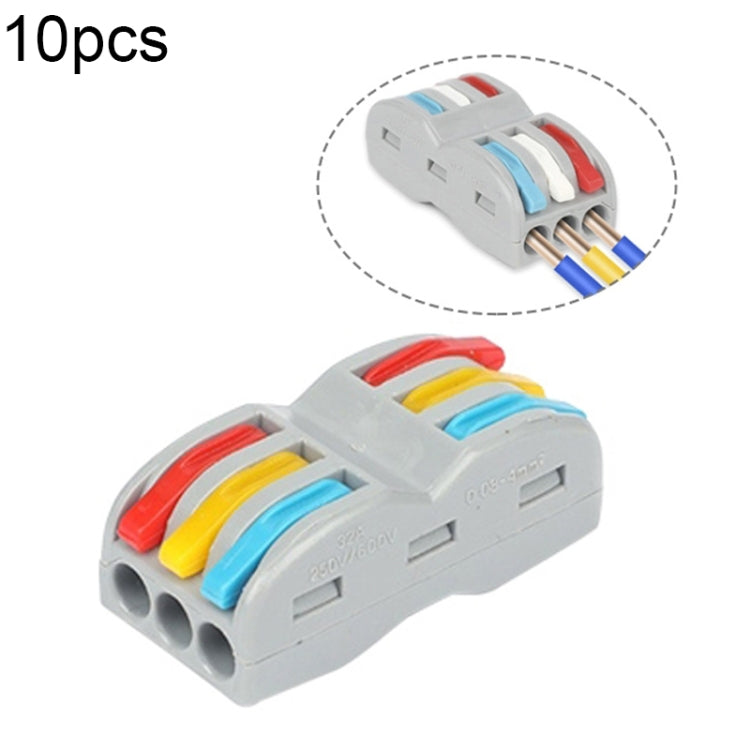 SPL-2 2 In 3 Out Colorful Quick Line Terminal Multi-Function Dismantling Wire Connection Terminal