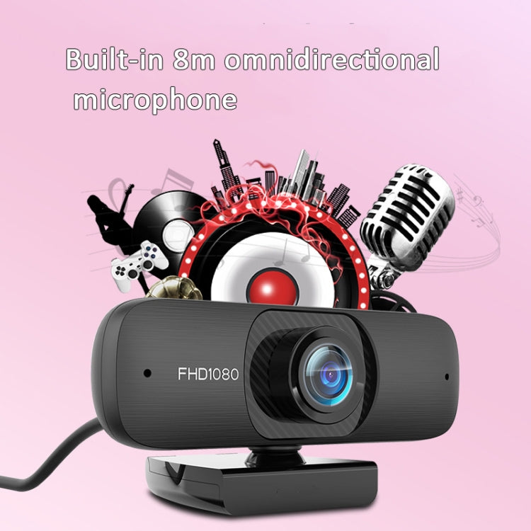 C60 Webcast Webcam High-Definition Computer Camera With Microphone, Cable Length: 2.5m, Super Clear Version 1080P