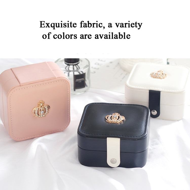 XH-001 Simple Creative Travel Portable Leather Earrings Jewelry Box