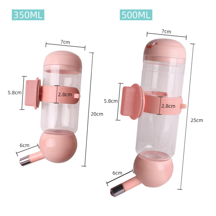 Pet Waterer Hanging Type Pet Water Cup, 350ml (Blue), 350ml (Pink), 350ml (Light Green), 500ml (Blue), 500ml (Pink), 500ml (Light Green)