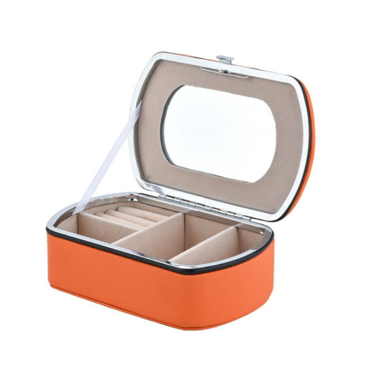 HN-001 Travel Portable Ring Lipstick Jewelry Storage Box, Necklace Version Pink, Mirror Version Pink, Necklace Version Blue, Mirror Version Blue, Necklace Version Orange, Mirror Version Orange, Necklace Version Gold, Mirror Version Gold                ...