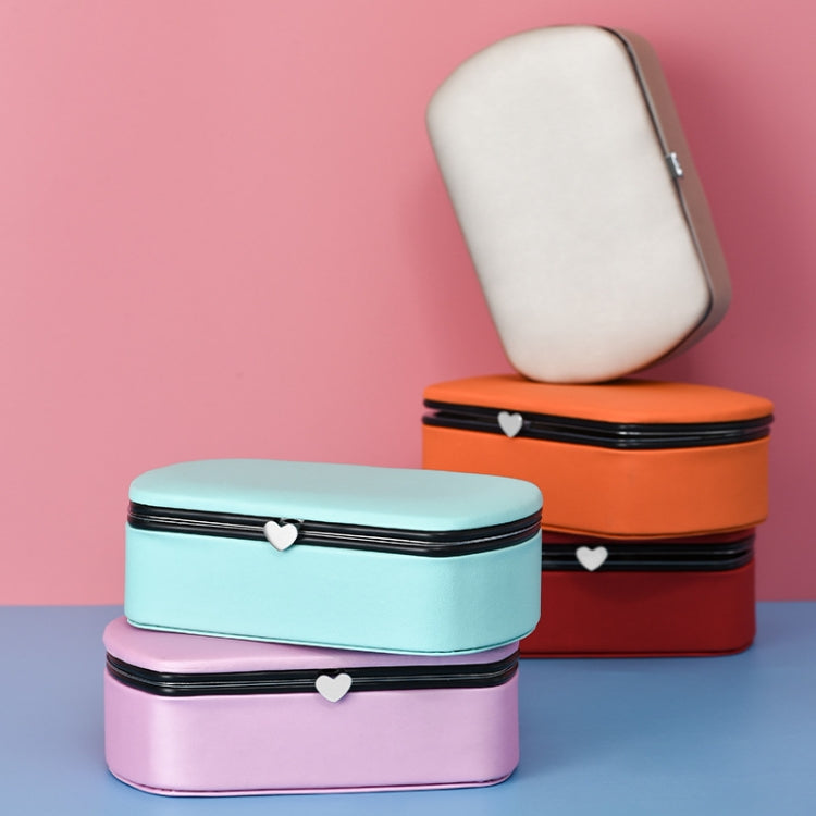 HN-001 Travel Portable Ring Lipstick Jewelry Storage Box, Necklace Version Pink, Mirror Version Pink, Necklace Version Blue, Mirror Version Blue, Necklace Version Orange, Mirror Version Orange, Necklace Version Gold, Mirror Version Gold                ...