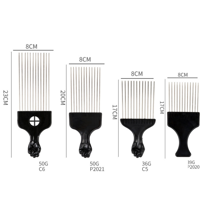 3 PCS Hairdressing Steel Needle Oil Hair Comb Plastic Haircut Pointed Tail Comb, P2020, P2021, C6, C5