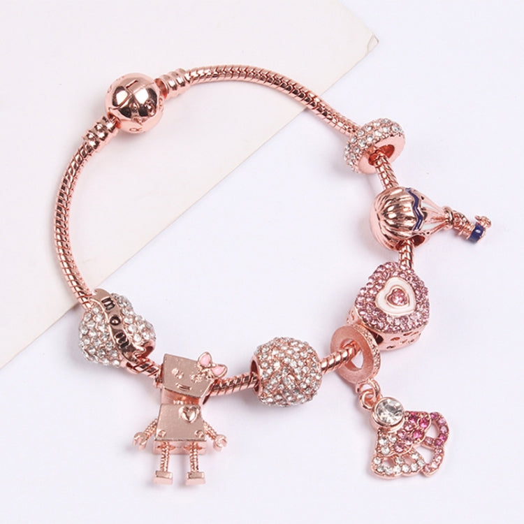 Women Rose Gold Beaded Bracelet