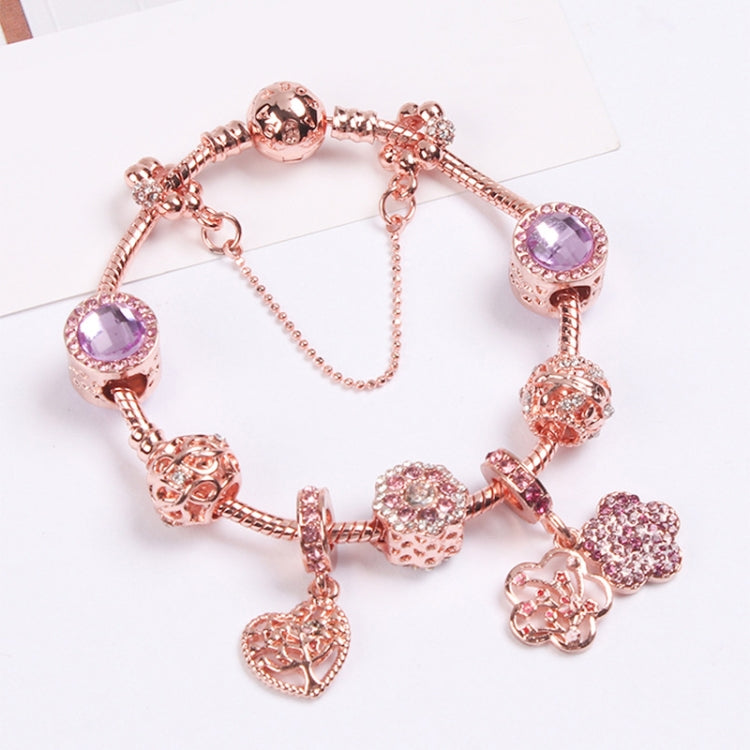 Women Rose Gold Beaded Bracelet