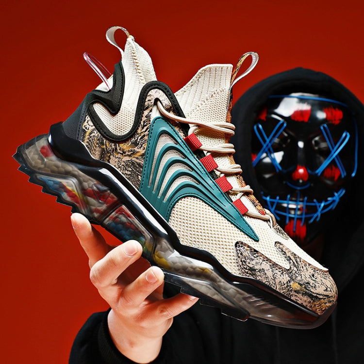 1927A Summer Hollow Flying Knit Breathable Sports Shoes Men Casual Shoes