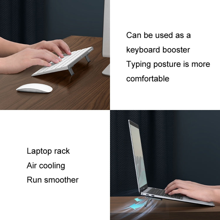 Oatsbasf 03321 Notebook Computer Invisible Height Increase Bracket Desktop Folding Storage Radiator